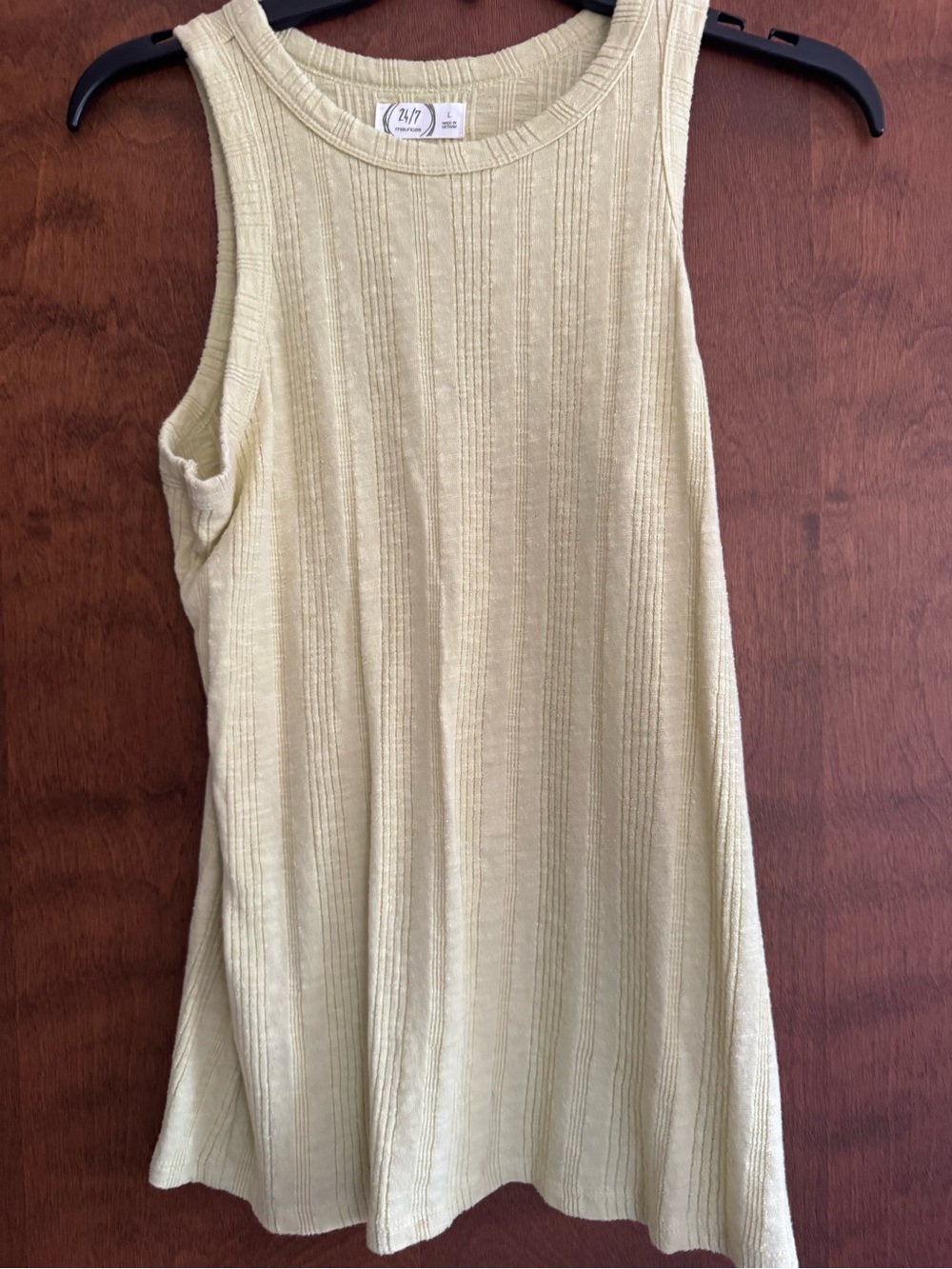Maurices light green Ribbed A-Line Tank